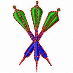 Dart Board Embroidery Design 5 Dart Board Embroidery Design 5